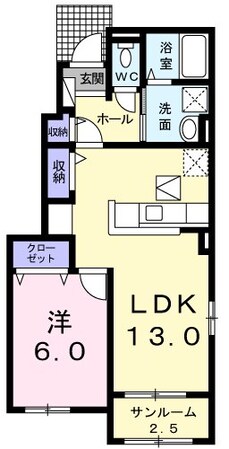 サンライズ七番館の物件間取画像